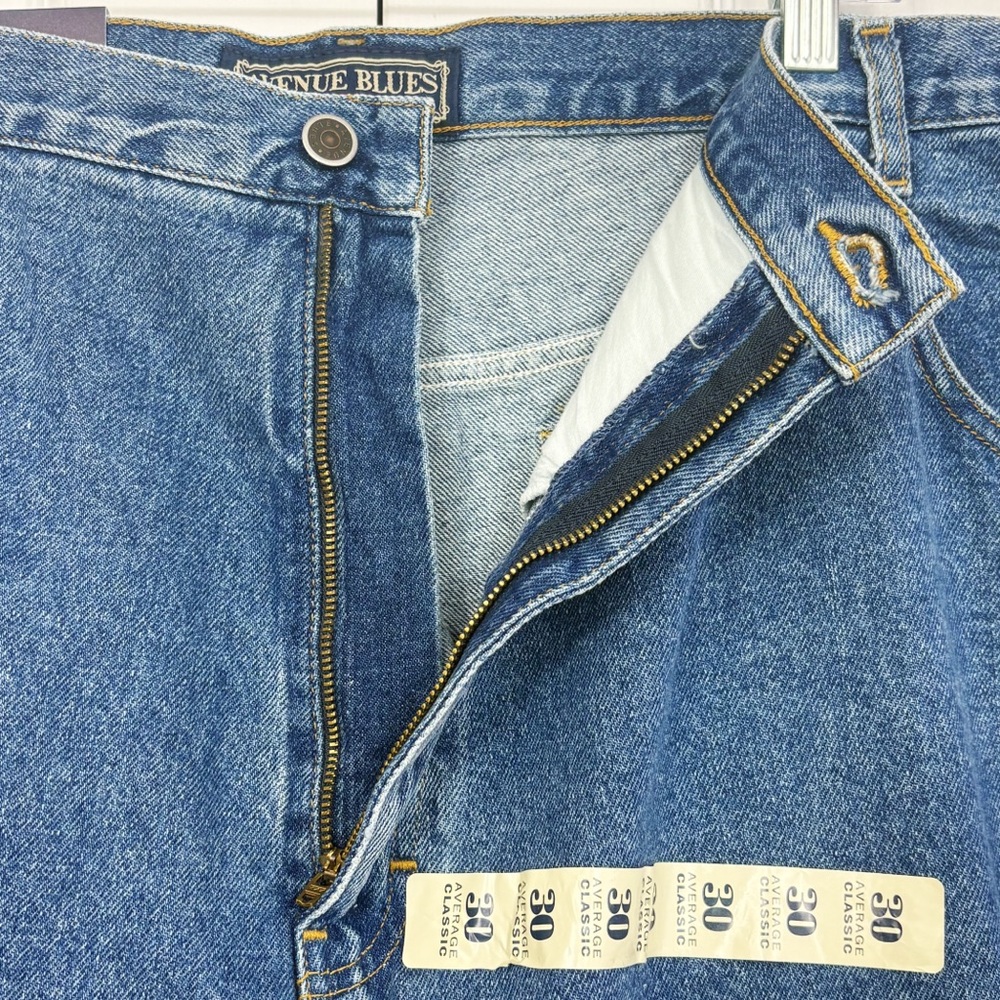 NWT Vintage Avenue Blues Medium Wash Denim Classic Fit Jeans 30 Average - Picture 10 of 16